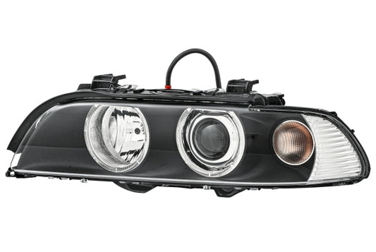 HELLA 1LL 008 052-591 DE/Halogen/Xenon Headlight for BMW 5 (E39) Black for left-hand traffic - left