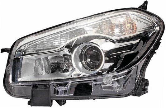 HELLA 1LL 010 335-081 Halogen/DE Headlight for Nissan Qashqai I (J10, NJ10, JJ10E) for left-hand traffic- right
