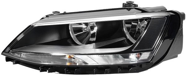 HELLA 1LL 010 395-031 Halogen Headlight for VW Jetta IV (162, 163, AV3, AV2) for left-hand traffic - left