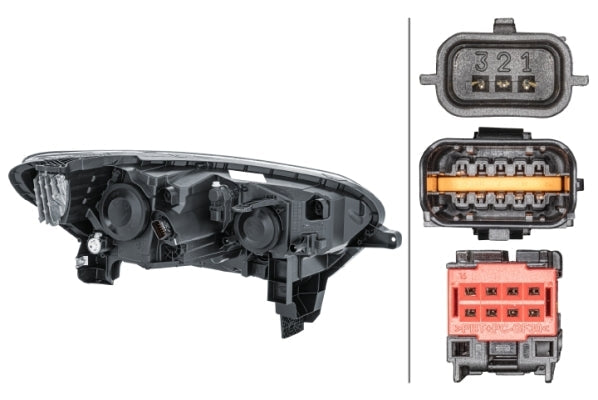 HELLA 1LL 011 770-871 LED/Halogen Headlight for Renault Kadjar (HA_, HL_) for left-hand traffic - left
