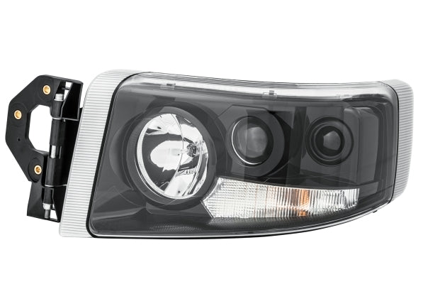 HELLA 1LL 011 899-311 Halogen/DE Headlight for Renault Trucks Premium II Distr./Lander Black for left-hand traffic - left