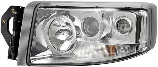 HELLA 1LL 011 899-391 Halogen Headlight for Renault Trucks Premium II Route Chrome for left-hand traffic - left