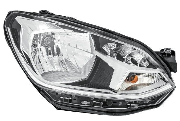 HELLA 1LL 012 644-041 FF/Halogen Headlight for VW Up (121, 122, BL1, BL2) for left-hand traffic- right