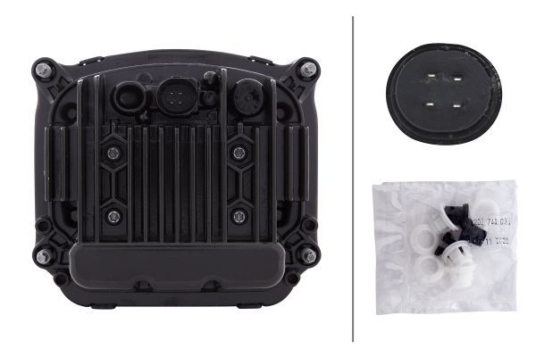 HELLA 1LL 012 758-011 LED/DE Insert Headlight 90mm performance Bi-LED L5570 12/24V round Crystal clear FEP - left