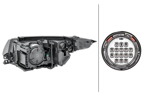 HELLA 1LL 354 806-121 Halogen Headlight for Range Rover Evoque (L538) for left-hand traffic- right