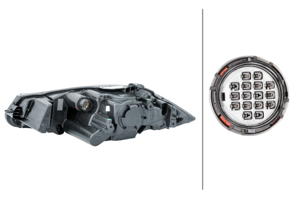 HELLA 1LL 354 815-101 LED/Bi-Xenon Headlight for Jaguar Xf (X250) for left-hand traffic- right