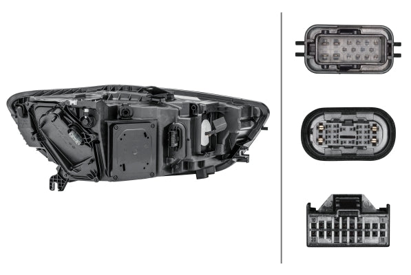 HELLA 1LX 011 151-431 LED Headlight for Audi A6 Avant (4G5, 4GD, C7) for left-hand traffic - left