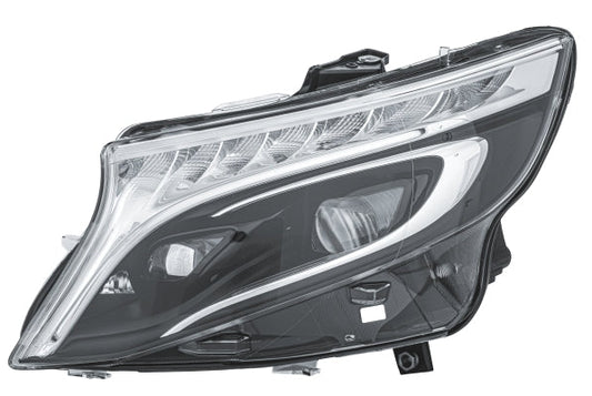 HELLA 1LX 011 284-371 LED Headlight for MERCEDES-BENZ VITO Tourer (W447) Black for left-hand traffic - left