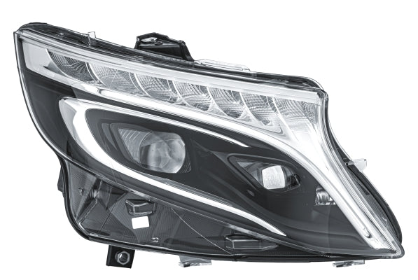 HELLA 1LX 011 284-381 LED Headlight for MERCEDES-BENZ VITO Tourer (W447) Black for left-hand traffic- right