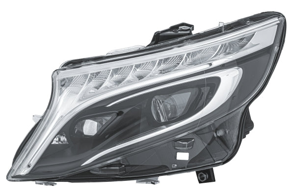 HELLA 1LX 011 284-571 LED Headlight for MERCEDES-BENZ VITO Tourer (W447) Grey for left-hand traffic - left