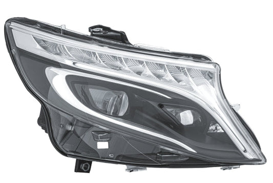 HELLA 1LX 011 284-581 LED Headlight for MERCEDES-BENZ VITO Tourer (W447) Grey for left-hand traffic- right
