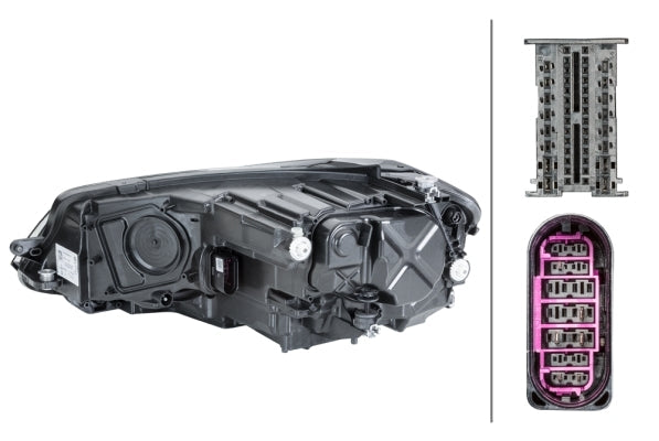 HELLA 1LX 013 924-721 LED Headlight for VW Golf VII (5G1, BQ1, BE1, BE2) for left-hand traffic- right