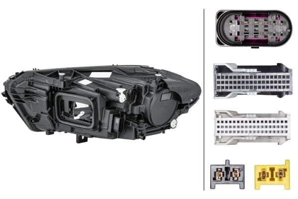 HELLA 1LX 015 091-941 Bi-LED Headlight for Mercedes-Benz A-Class (W177) for left-hand traffic- right