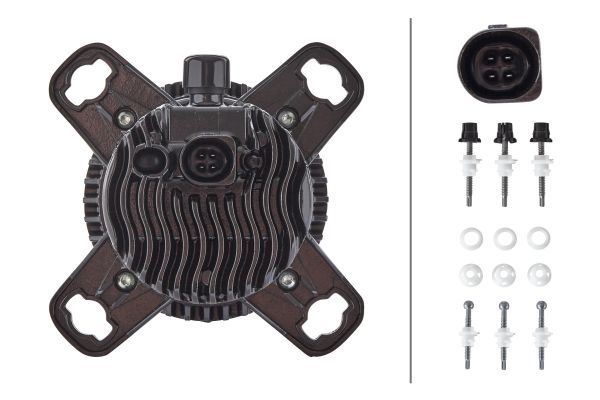 HELLA 1ML 012 488-031 DE Insert Headlight 90mm performance L4060 12/24V round SAE Crystal clear FEP both sides