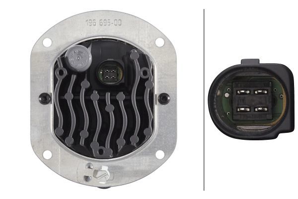 HELLA 1N0 011 988-001 LED-Front Fog Light 90mm performance L4060 12/24V round SAE Clear diffusing lens Crystal clear FEP both sides