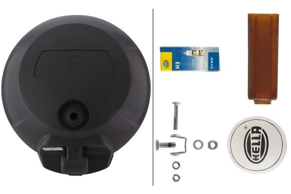 HELLA 1N6 010 952-111 FF-Front Fog Light Comet FF 500 12V round SAE Clear diffusing lens transparent - left /right