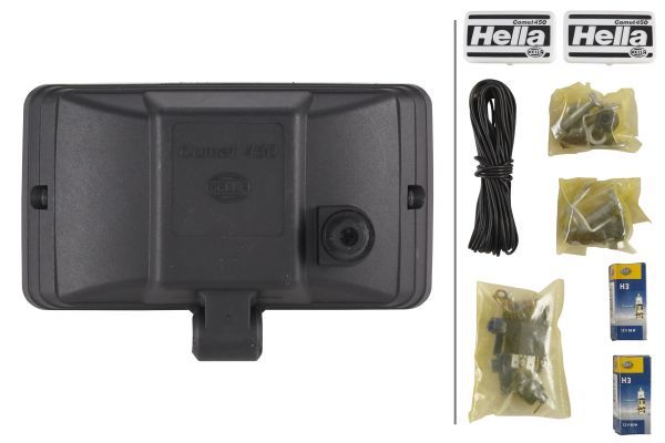 HELLA 1NB 005 860-601 Halogen-Front Fog Light Set Comet 450 12V - left /right Kit Quantity: 2