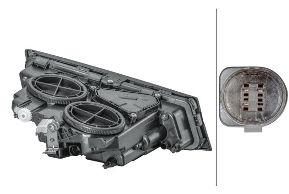 HELLA 1PL 010 477-171 DE-Front Fog Light for Volvo FH, FM Black - left