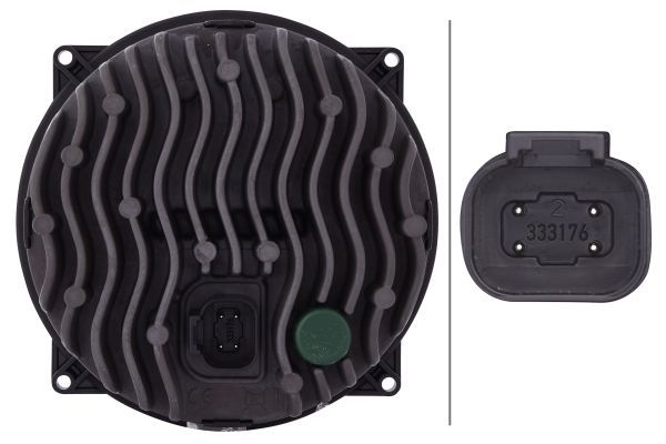 HELLA 1S3 996 362-011 LED Headlight M133 12V/SAE Clear diffusing lens transparent DEUTSCH plug- right/left