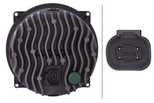 HELLA 1S3 996 362-101 LED Headlight M133 12V Clear diffusing lens transparent DEUTSCH plug - left /right