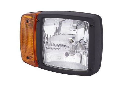 HELLA 1SA 996 120-461 Headlight 12V Yellow AMP- right