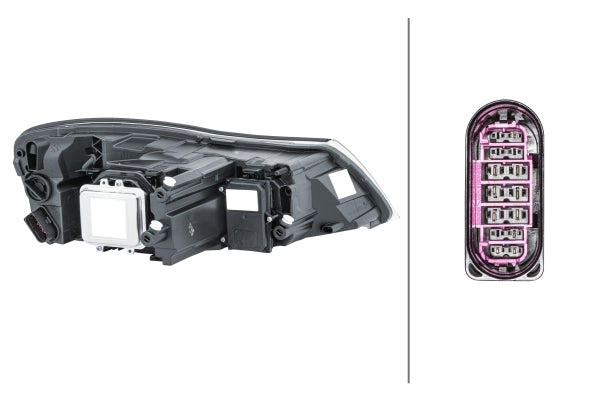 HELLA 1ZL 247 052-311 Xenon Headlight for Skoda Octavia II (1Z3) for right-hand traffic - left