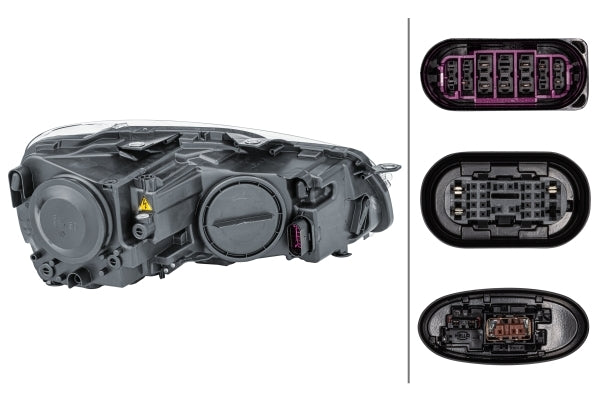 HELLA 1ZS 009 902-511 DE/Bi-Xenon Headlight for VW Golf VI (5K1) for right-hand traffic - left