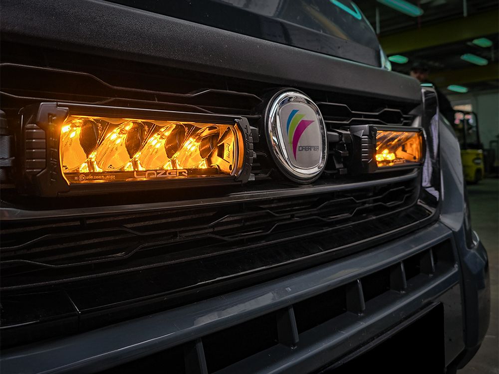 LAZER LAMPS Fiat Ducato (2022+) - Grille Mount Kit (includes: 2x Triple-R 750 Std (Gen2), 1x Grille Mount Brackets, 1x 2L-LP-PL-120)