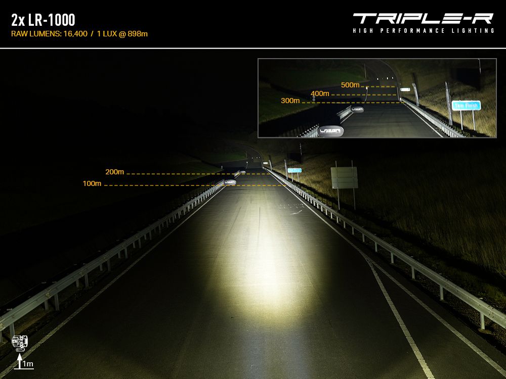 LAZER LAMPS Chevrolet Silverado 2500 HD (2023) - Grille Mount Kit (includes: 2x Triple-R 1000 Beacon, 1x Grille Mount Brackets, 1x 2L-LP-6C-350)