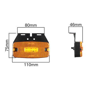 LED Marker Lamp 12-24v Amber
