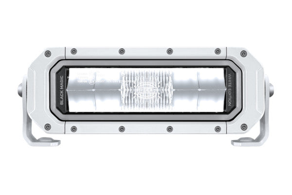Hella Black Magic Tough Pro 9" Double Row LED Lightbar with Position Light - White Bezel