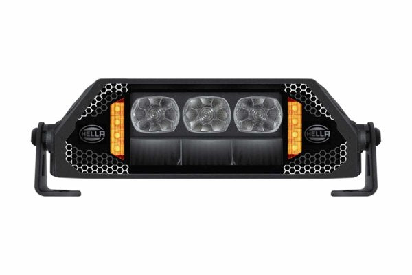 Hella DynaRay Double Row LED Lightbar 10" with Strobe & Position Light