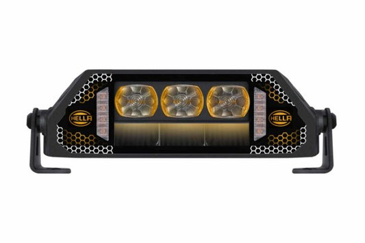 Hella DynaRay Double Row LED Lightbar 10" with Strobe & Position Light