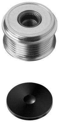 HELLA 9XU 358 038-001 Alternator Freewheel Clutch Thread Size: M16x1,5 Number of grooves: 6 with cap