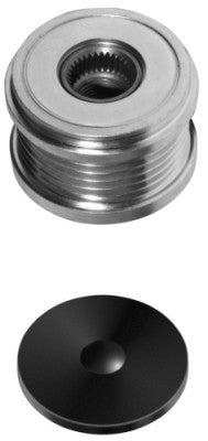 HELLA 9XU 358 038-361 Alternator Freewheel Clutch Thread Size: M16x1,5 Number of grooves: 6 with cap