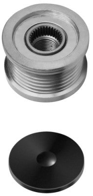 HELLA 9XU 358 038-391 Alternator Freewheel Clutch Thread Size: M16x1,5 Number of grooves: 6 with cap