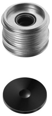 HELLA 9XU 358 038-571 Alternator Freewheel Clutch Thread Size: M16x1,5 Number of grooves: 5 with cap