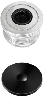 HELLA 9XU 358 038-681 Alternator Freewheel Clutch Thread Size: M16x1,5 Number of grooves: 6 with cap