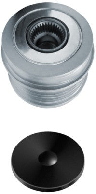 HELLA 9XU 358 039-031 Alternator Freewheel Clutch Thread Size: M14x1,5 Number of grooves: 5 with cap