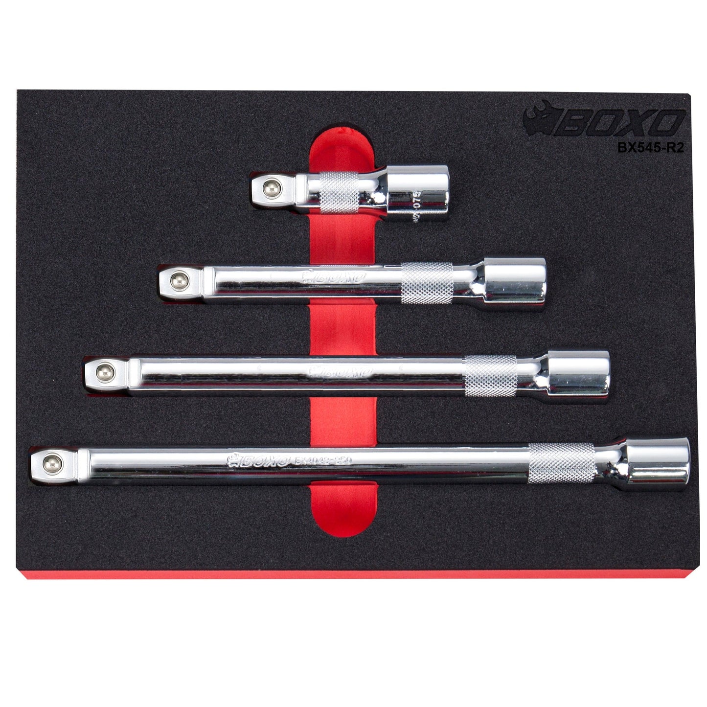 BOXO 4Pc 1/2" Wobble Extension Set