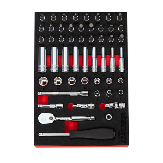 BOXO 52Pc 1/4" Socket & Bit Set