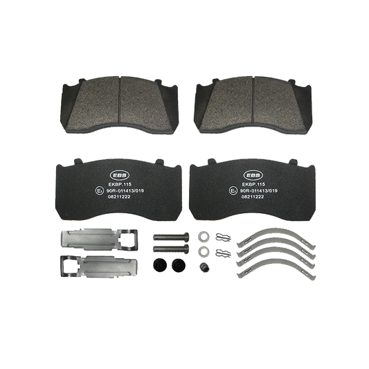 EBS EKBP.115 BRAKE PAD SET E11 - C/W FITTING KIT - SB5