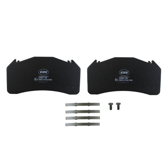 EBS EKBP.136 BRAKE PAD SET E11 - C/W FITTING KIT - B DUCO