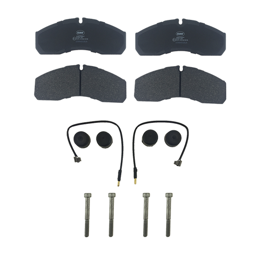 EBS EKBP.160 BRAKE PAD SET E11 - C/W FITTING KIT & WEAR LEADS