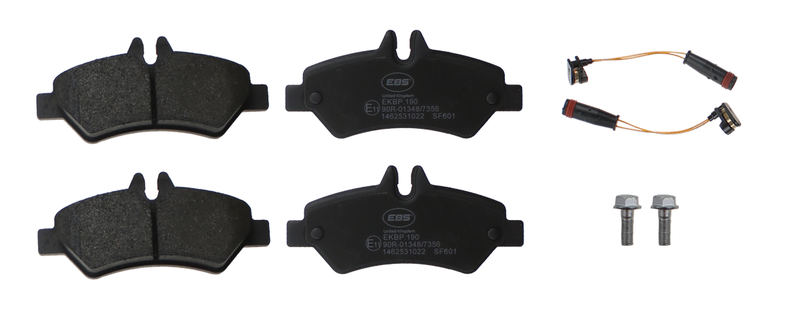 EBS EKBP.190 BRAKE PAD SET E11 - C/W WEAR LEAD & BOLTS