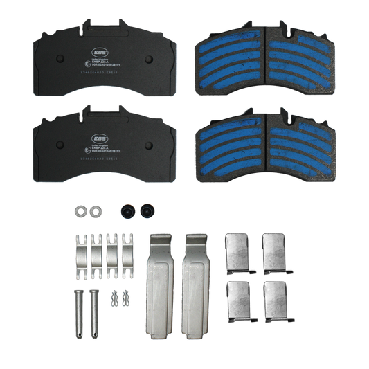 EBS EKBP.228.A BRAKE PAD SET E11 - C/W FITTING KIT - BPW TSB4309