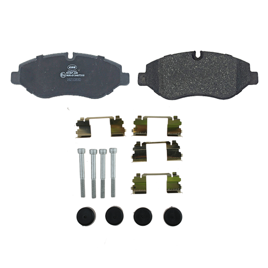 EBS EKBP.229 BRAKE PAD SET E11 - C/W FITTING KIT & SHIMS