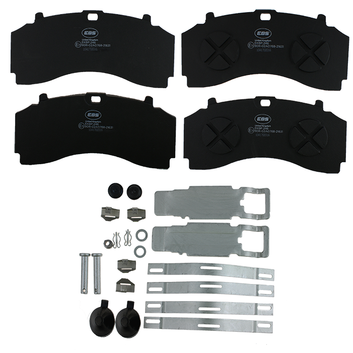 EBS EKBP.246 BRAKE PAD SET E11 - C/W FITTING KIT