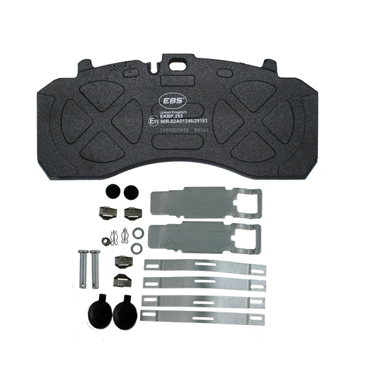 EBS EKBP.253 BRAKE PAD SET E11 - C/W FITTING KIT