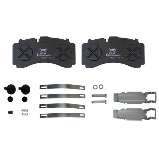 EBS EKBP.328 BRAKE PAD SET E11 - C/W FITTING KIT